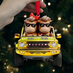 Cool Off-Road Bucking Gang Acrylic Ornament - Personalized Gifts For Off-road Lovers 01QHLU291025