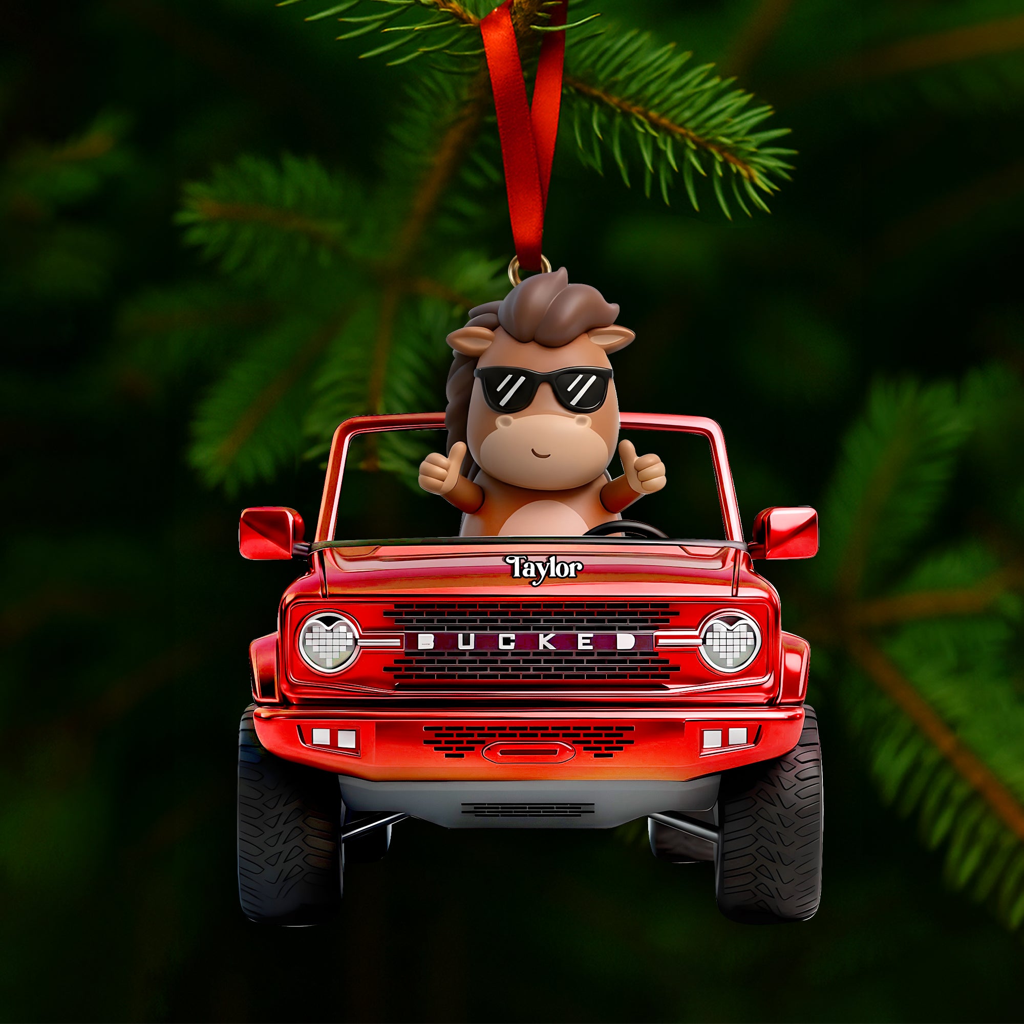 Cool Off-Road Bucking Gang Acrylic Ornament - Personalized Gifts For Off-road Lovers 01QHLU291025 - Image 4