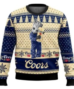 Coors Banquet Groot Ugly Christmas Sweater