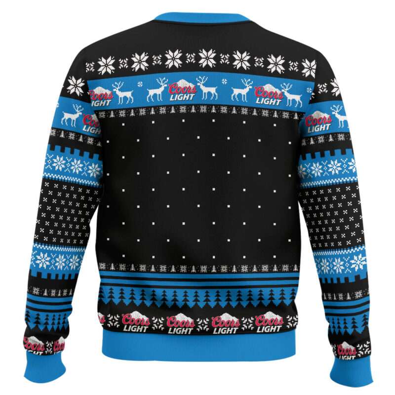 Alternative view of Coors Light Beer Meme Ugly Christmas Sweater