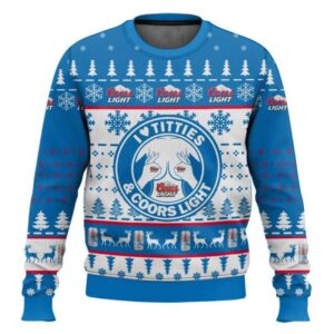 Coors Light Titties Funny Ugly Christmas Sweater