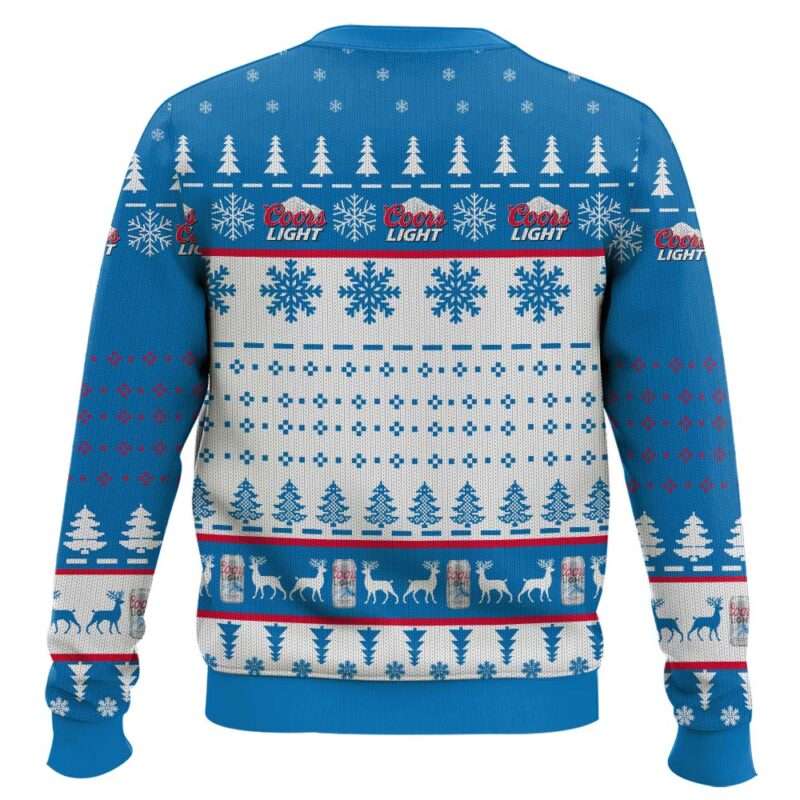 Alternative view of Coors Light Titties Funny Ugly Christmas Sweater