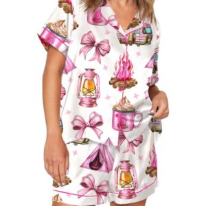 Coquette Camping Pajama Set For Women