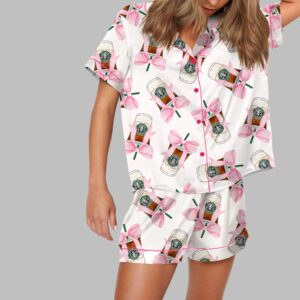 Alternative view of Coquette Coffee Pajama Set For Women