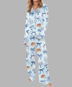 Alternative view of Coquette Hanukkah Silky Satin Pajama Set
