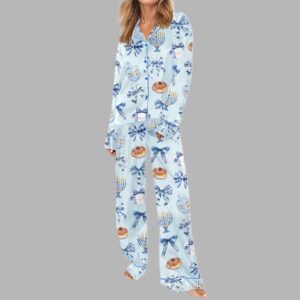 Alternative view of Coquette Hanukkah Silky Satin Pajama Set
