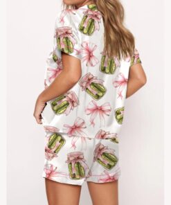 Alternative view of Coquette Pickle Satin Pajama Set