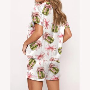 Alternative view of Coquette Pickle Satin Pajama Set