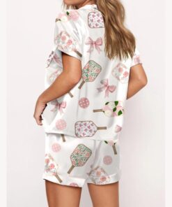 Alternative view of Coquette Pickleball Satin Pajama Set