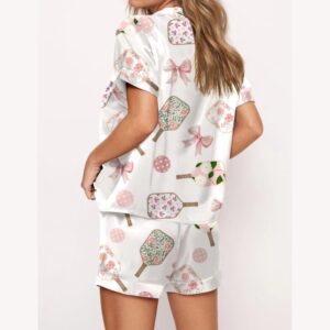 Alternative view of Coquette Pickleball Satin Pajama Set
