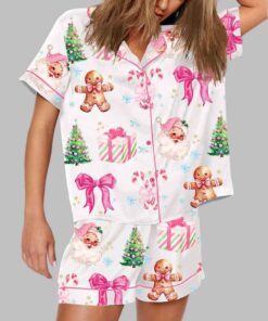 Coquette Santa Christmas Gift Pajama Set