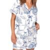 Coquette Seashell Beach Coastal Summer Vibes Pajama Set