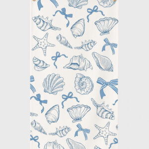 Coquette Seashell Coastal Summer Vibes Beach Towel