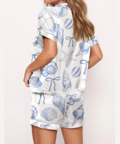 Alternative view of Coquette Seashell Satin Pajama Set