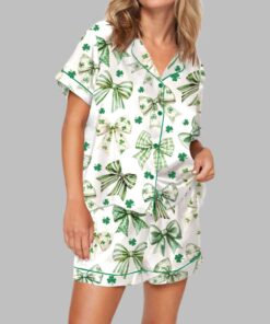 Coquette St Patrick's Day Pajama Set For Women