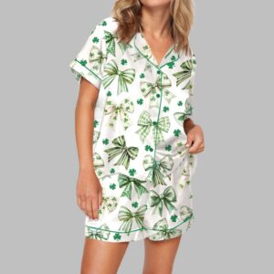 Coquette St Patrick's Day Pajama Set For Women
