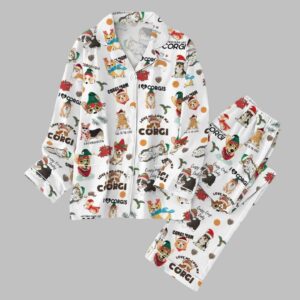 Corgi Dog Christmas Pajama Set