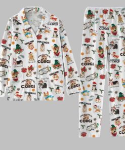 Alternative view of Corgi Dog Christmas Pajama Set