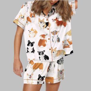 Corgi Print Pajama Set