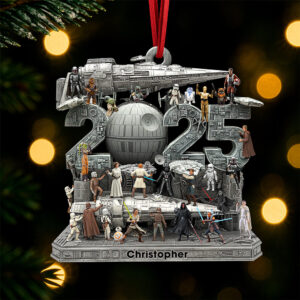 Alternative view of Cosmic Christmas Troop Ornament - Personalized Gifts For Movie Fans 02qhqn130925