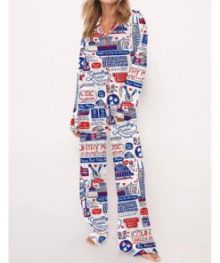 Alternative view of Country Music Satin Pajama Set For Women