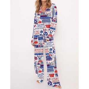 Alternative view of Country Music Satin Pajama Set For Women