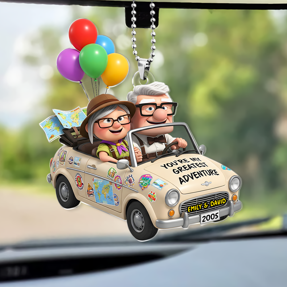 Couple Car Ornament - Personalized Gifts For Couple 04PGPU150725 - Image 4