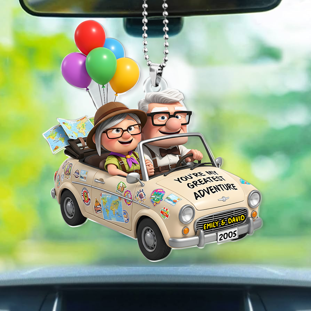 Couple Car Ornament - Personalized Gifts For Couple 04PGPU150725 - Image 3