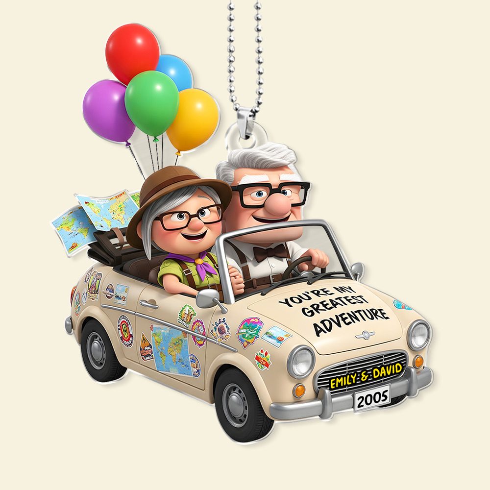 Couple Car Ornament - Personalized Gifts For Couple 04PGPU150725 - Image 5