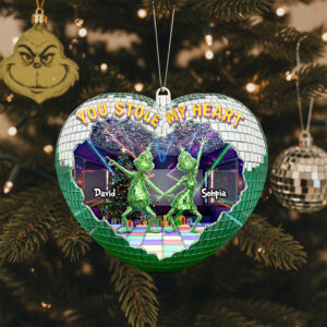 Alternative view of Couple Disco Christmas Ornament Personalized Gifts For Couple 02TGDT120925