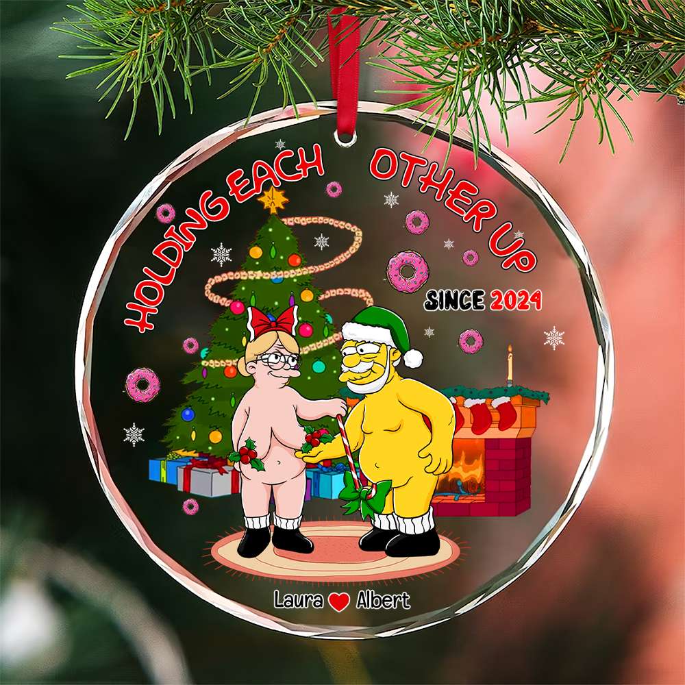 Alternative view of Couple Ornament - Naughty Couple - Personalized Anniversary Gifts For Couple
