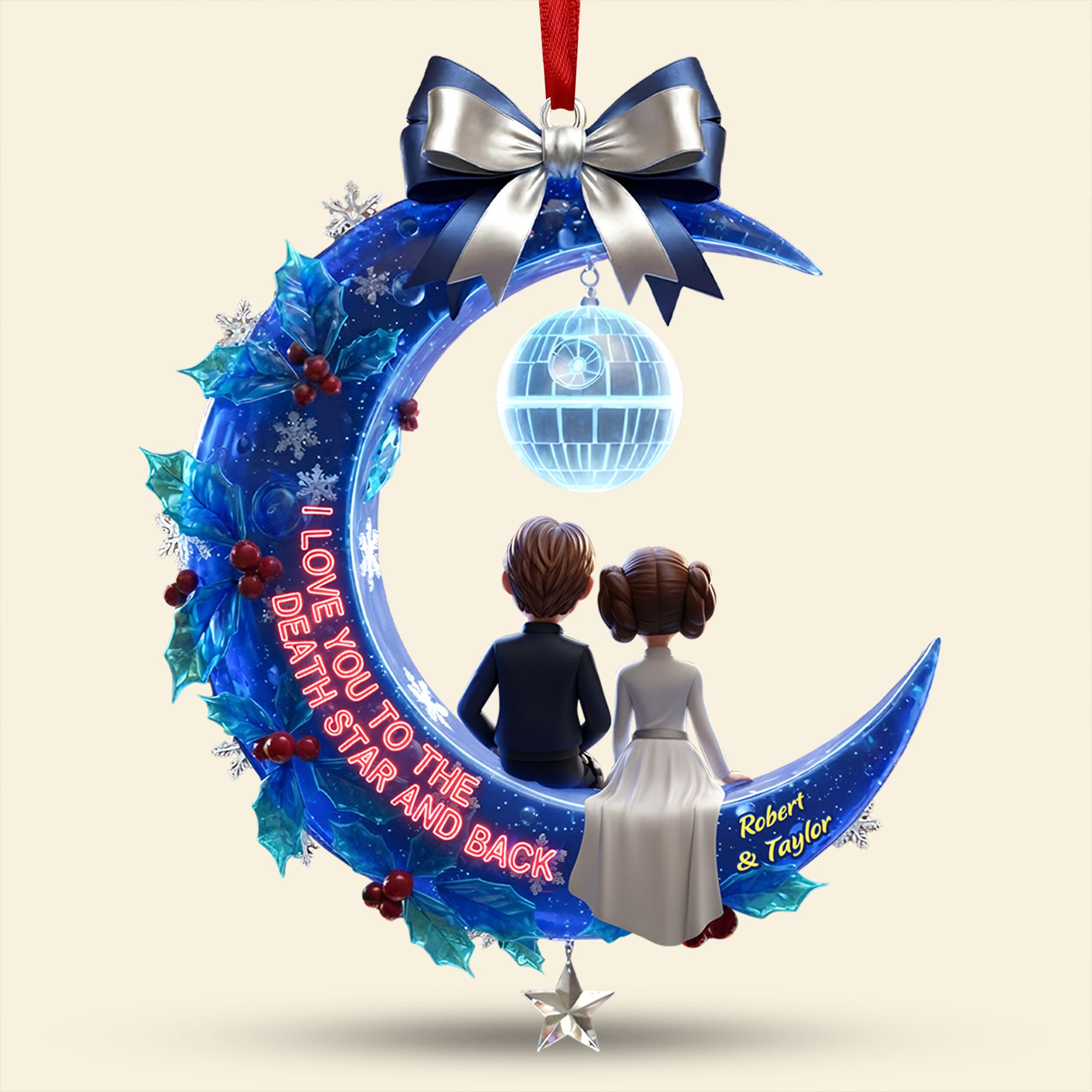 Couple Ornament - Personalized Gift For Couple Christmas Ornament 04PATI291025 - Image 4