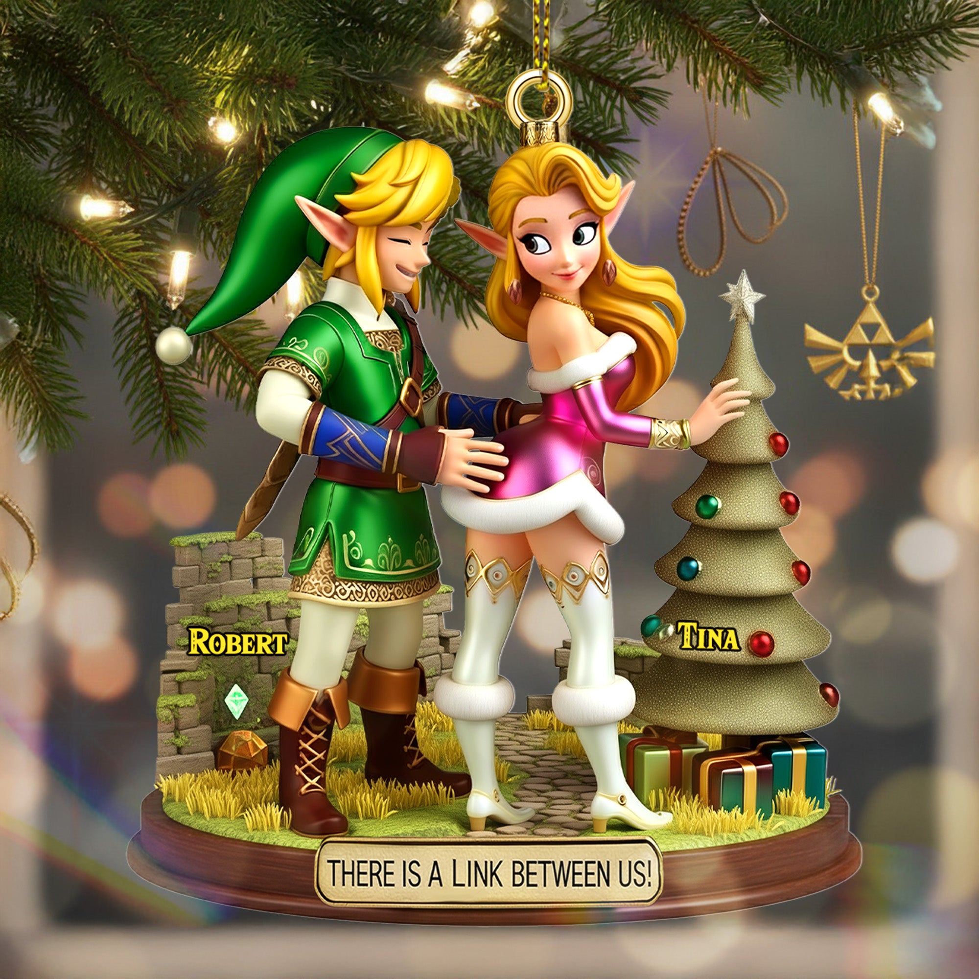 Alternative view of Couple Ornament - Personalized Gifts For Couple Christmas Ornament 05TGMG160925