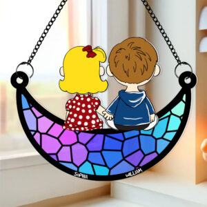 Couple Suncatcher Ornaments - Personalized Gifts 02OHDT021224HG