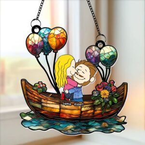 Couple Suncatcher Ornaments - Personalized Gifts 03xqti121224hg