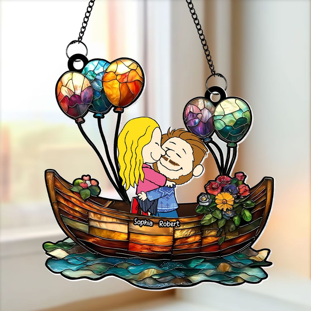 Couple Suncatcher Ornaments - Personalized Gifts 03xqti121224hg