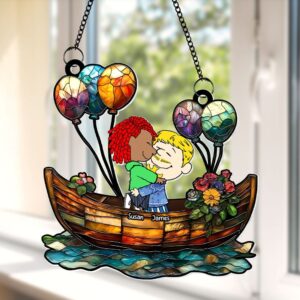 Alternative view of Couple Suncatcher Ornaments - Personalized Gifts 03xqti121224hg
