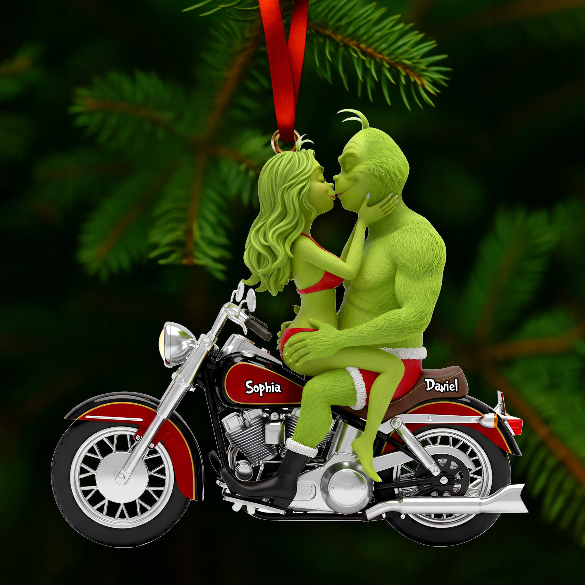 Couple's Ride Together Ornament - Personalized Gift For Couples 02OHLU241025 - Image 3