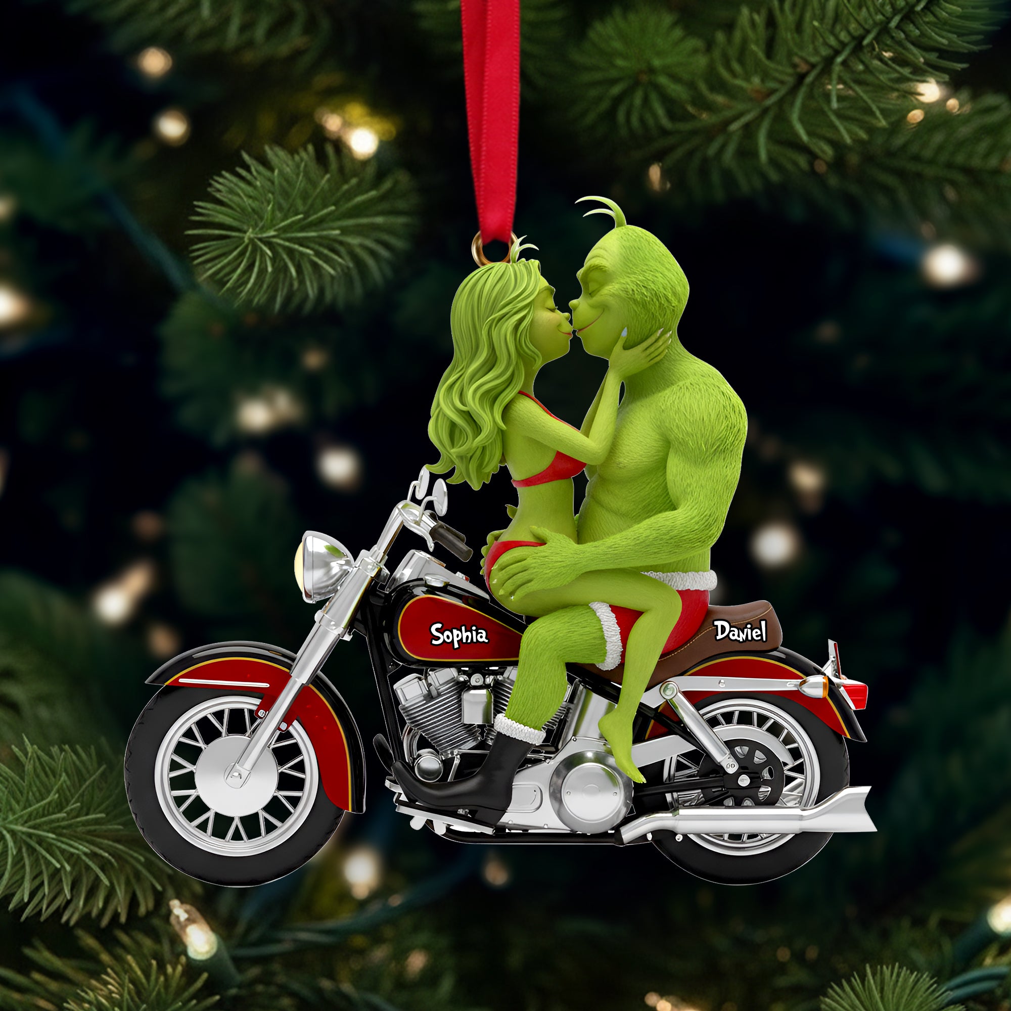 Couple's Ride Together Ornament - Personalized Gift For Couples 02OHLU241025