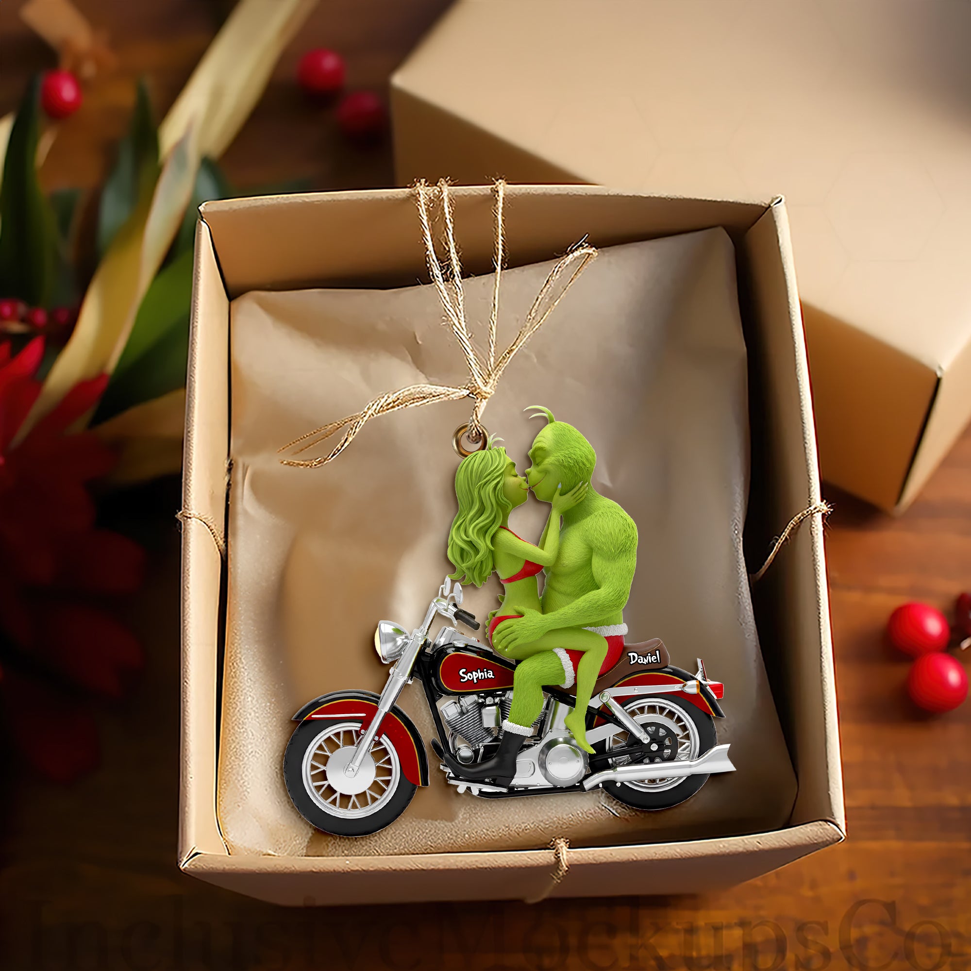Couple's Ride Together Ornament - Personalized Gift For Couples 02OHLU241025 - Image 4