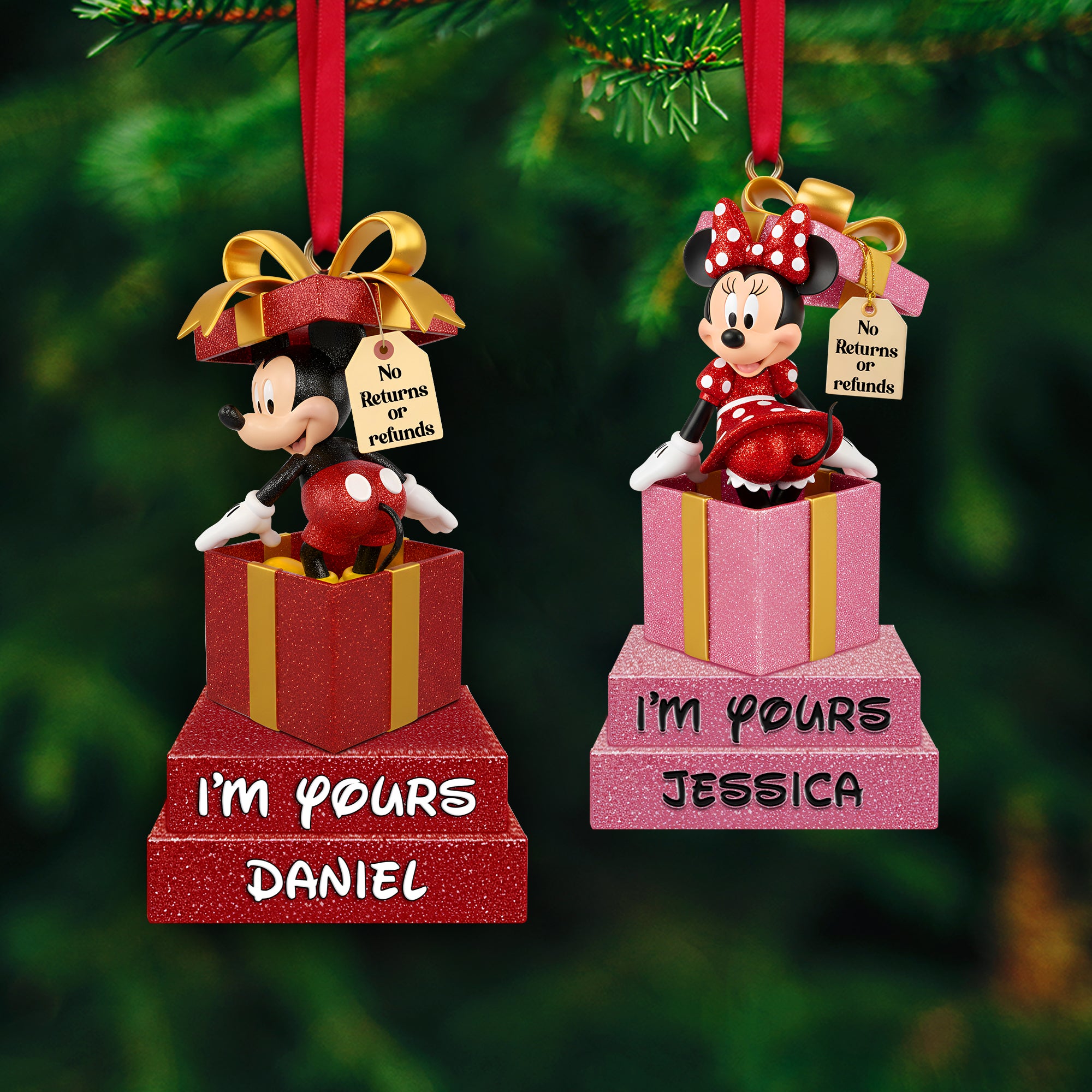 Couple's Sweet Moment Ornament - Personalized Christmas Gift For Couples 02HYLU240925