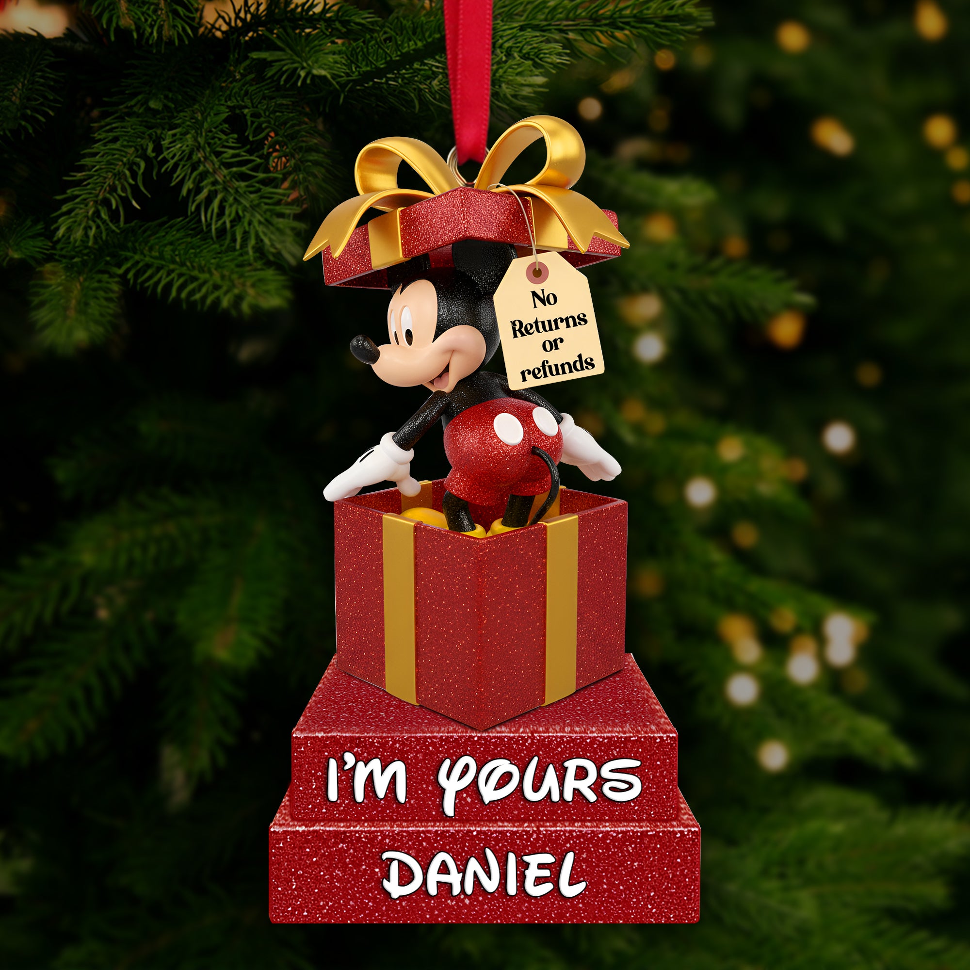 Couple's Sweet Moment Ornament - Personalized Christmas Gift For Couples 02HYLU240925 - Image 3