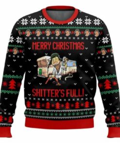 Cousin Eddie Merry Christmas Shitters Full National Lampoon's Vacation Ugly Christmas Sweater