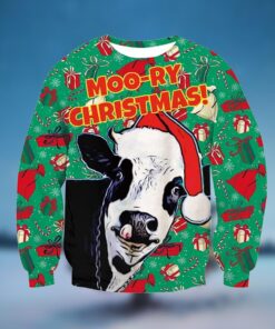 Cow Moor-Ry Ugly Christmas Sweater 