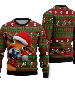 Alternative view of Cow Ugly Christmas Sweater 