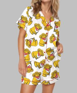 Alternative view of Cowboy Cat Satin Pajama Set