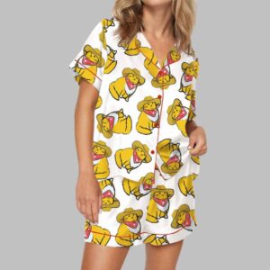 Alternative view of Cowboy Cat Satin Pajama Set