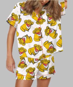 Cowboy Cat Satin Pajama Set