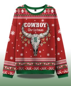 Alternative view of Cowboy Christmas Ugly Sweater