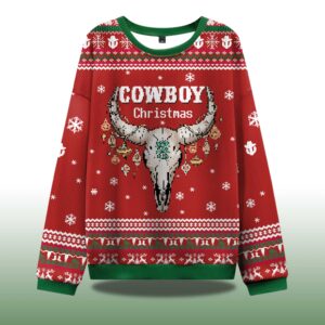 Alternative view of Cowboy Christmas Ugly Sweater